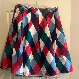 Vibrant Multicolor A-Line Skirt